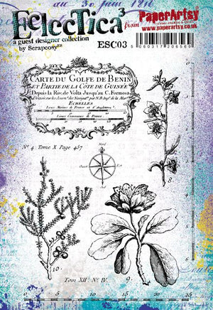 PaperArtsy - Scrapcosy 03 - Rubber Cling Mounted Stamp Set
