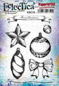 PaperArtsy - Scrapcosy 08 - Rubber Cling Mounted Stamp Set