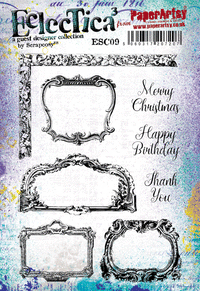 PaperArtsy - Scrapcosy 09 - Rubber Cling Mounted Stamp Set