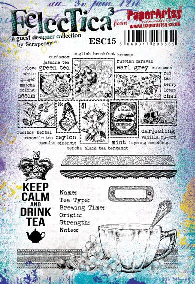 PaperArtsy - Scrapcosy 15 - Rubber Cling Mounted Stamp Set