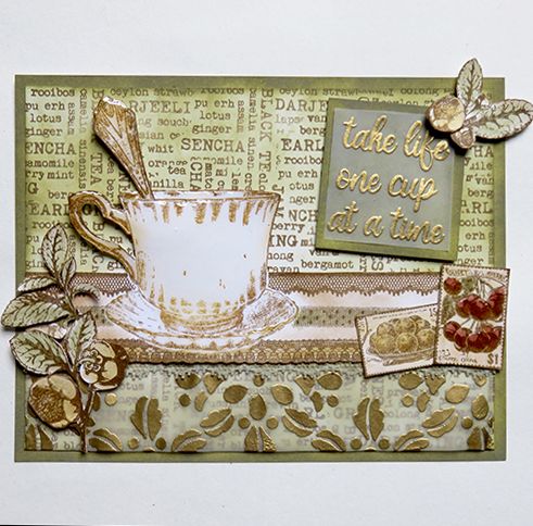 PaperArtsy - Scrapcosy 16 - Rubber Cling Mounted Stamp Set