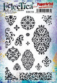 PaperArtsy - Scrapcosy 28 - Rubber Cling Mounted Stamp Set