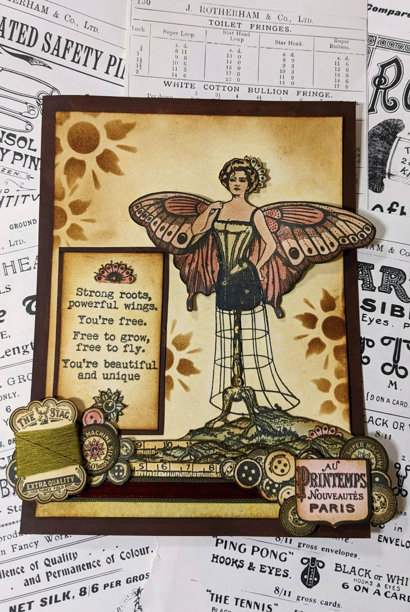 PaperArtsy - Scrapcosy 36 - Rubber Cling Mounted Stamp Set