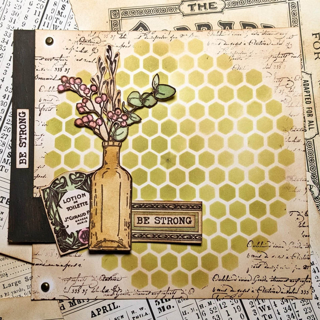 PaperArtsy - Scrapcosy 39 - Rubber Cling Mounted Stamp Set