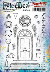 PaperArtsy - Scrapcosy 40 - Rubber Cling Mounted Stamp Set