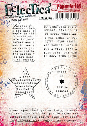 PaperArtsy - Seth Apter 04 - Rubber Cling Mounted Stamp Set