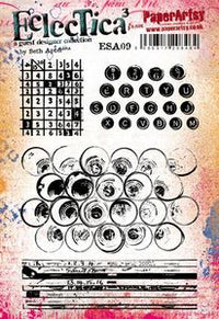 PaperArtsy - Seth Apter 09 - Rubber Cling Mounted Stamp Set