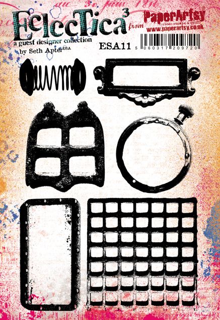 PaperArtsy - Seth Apter 11 - Rubber Cling Mounted Stamp Set