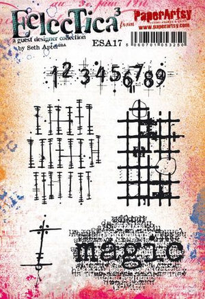 PaperArtsy - Seth Apter 17 - Rubber Cling Mounted Stamp Set