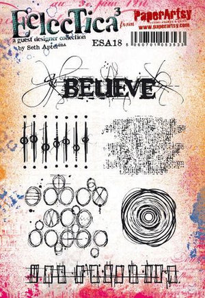 PaperArtsy - Seth Apter 18 - Rubber Cling Mounted Stamp Set
