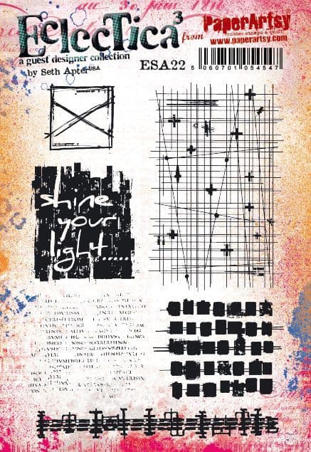 PaperArtsy - Seth Apter 22 - Rubber Cling Mounted Stamp Set
