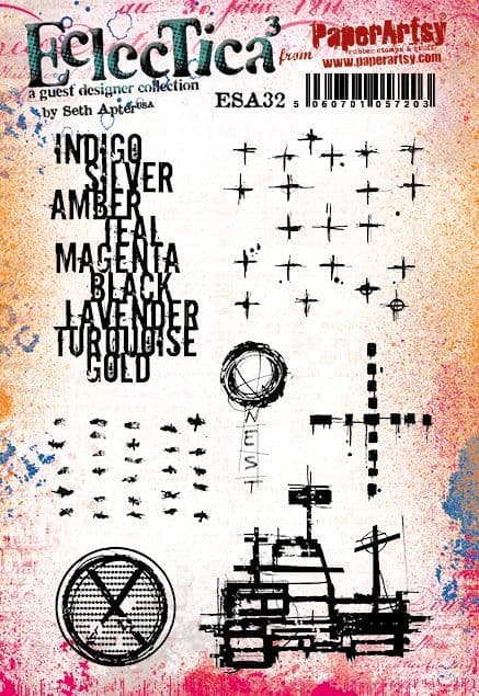PaperArtsy - Seth Apter 32 - Rubber Cling Mounted Stamp Set
