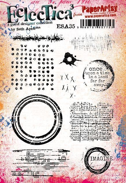 PaperArtsy - Seth Apter 35 - Rubber Cling Mounted Stamp Set