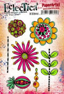 PaperArtsy - Tracy Scott 06 - Rubber Cling Mounted Stamp Set
