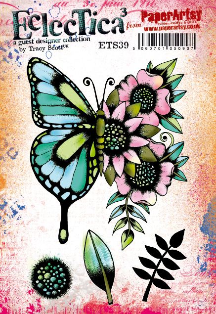 PaperArtsy - Tracy Scott 39 - Rubber Cling Mounted Stamp Set