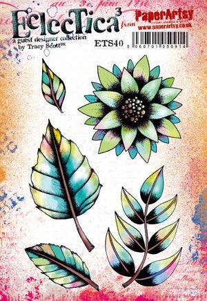 PaperArtsy - Tracy Scott 40 - Rubber Cling Mounted Stamp Set