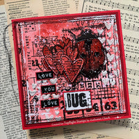 AALL & Create - A7 - Clear Stamps - 544 - Bipasha Bk - Scripted Hearts