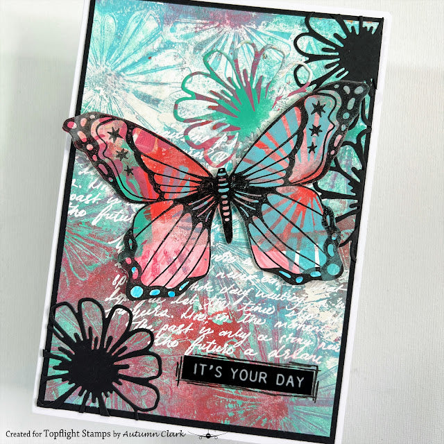 Studio Light - Art By Marlene - Bold & Bright - A5 Clear Stamp Set - Bold Butterflies - ABM-BB-STAMP126