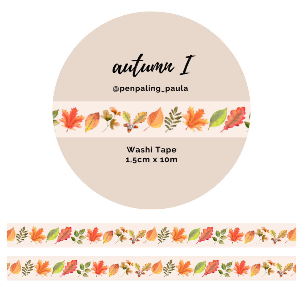 Penpaling Paula - Washi Tape - Autumn I