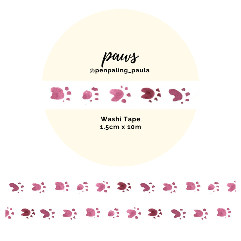 Penpaling Paula - Washi Tape - Paws