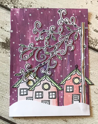 PaperArtsy - Kay Carley MINI 31 - Rubber Cling Mounted Stamp Set