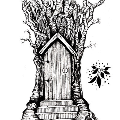 Lavinia - Fairy Door (large)- Clear Polymer Stamp