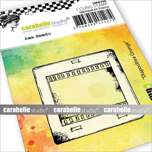 Carabelle Studio - Mini - Rubber Cling Stamp - Ana Bondu - Diapositive Grunge