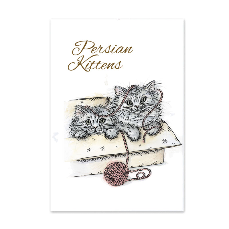 For the Love of Stamps - Cat - Persian Kittens