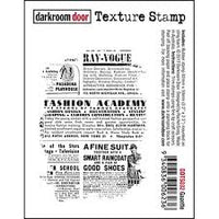 Darkroom Door - Texture Stamp - Gazette - Red Rubber Cling Stamp