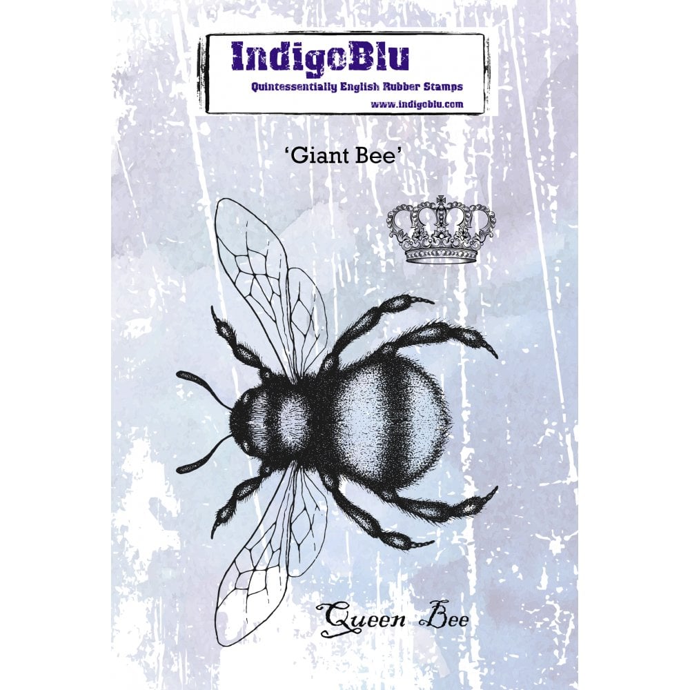 IndigoBlu - Cling Mounted Stamp - Giant Bee – Topflight Stamps, LLC