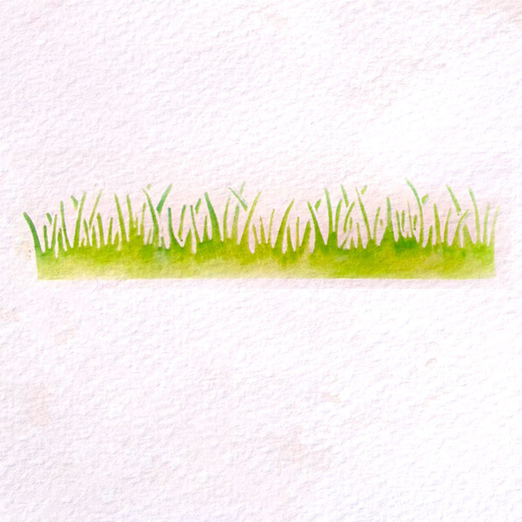 Polkadoodles - Stencil - Grass Lawn Stencil