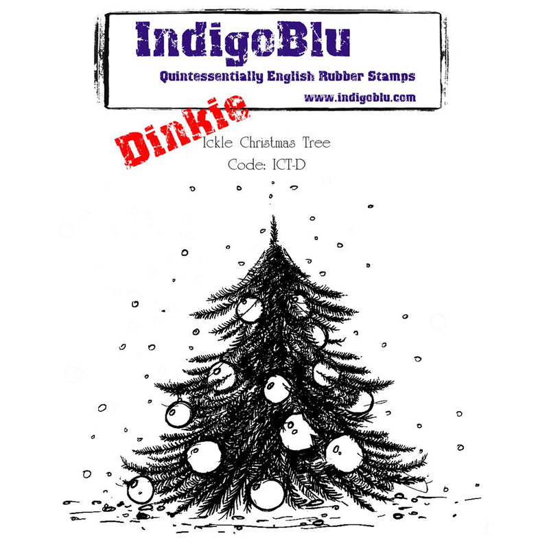 IndigoBlu - Cling Mounted Stamp - Ickle Christmas Tree - Dinkie