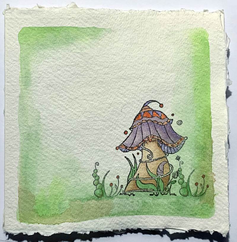 IndigoBlu - Cling Mounted Stamp - Collector's Edition No. 48 - Magical Mushroom