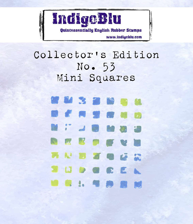 IndigoBlu - Cling Mounted Stamp - Collector's Edition No. 53 - Mini Squares