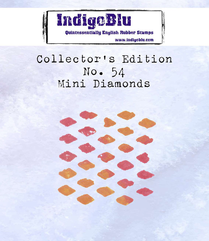 IndigoBlu - Cling Mounted Stamp - Collector's Edition No. 54 - Mini Diamonds