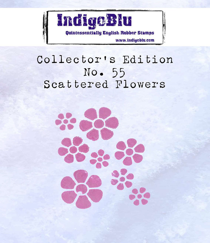 IndigoBlu - Cling Mounted Stamp - Collector's Edition No. 55 - Scattered Flowers