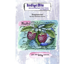 IndigoBlu - Cling Mounted Stamp - A6 - Raspberries
