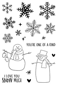 Jane's Doodles -  Clear Stamp Set - A6 - Snowflakes