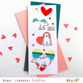 Jane's Doodles -  Clear Stamp Set - A6 - Bear Hugs