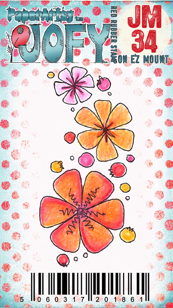 PaperArtsy - JOFY MINI 34 Flowers - Rubber Cling Mounted Stamp Set