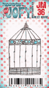 PaperArtsy - JOFY MINI 36 Bird Cage - Rubber Cling Mounted Stamp Set