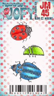 PaperArtsy - JOFY MINI 45 Bugs - Rubber Cling Mounted Stamp Set