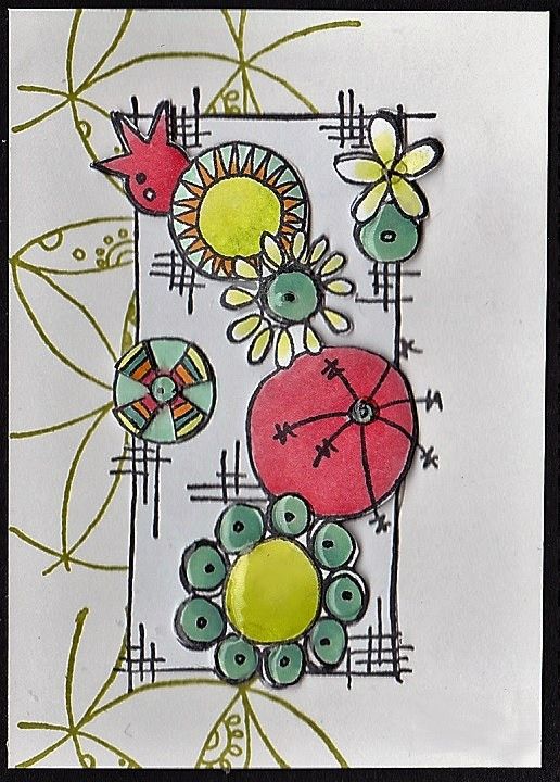 PaperArtsy - JOFY MINI 61 - Rubber Cling Mounted Stamp Set