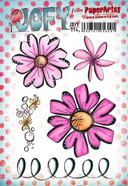 PaperArtsy - JOFY 114 - Rubber Cling Mounted Stamp Set