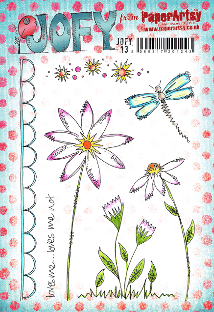PaperArtsy - JOFY 13 - Rubber Cling Mounted Stamp Set