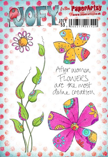 PaperArtsy - JOFY 59 - Rubber Cling Mounted Stamp Set
