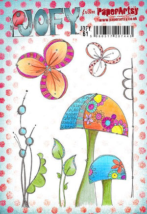 PaperArtsy - JOFY 61 - Rubber Cling Mounted Stamp Set