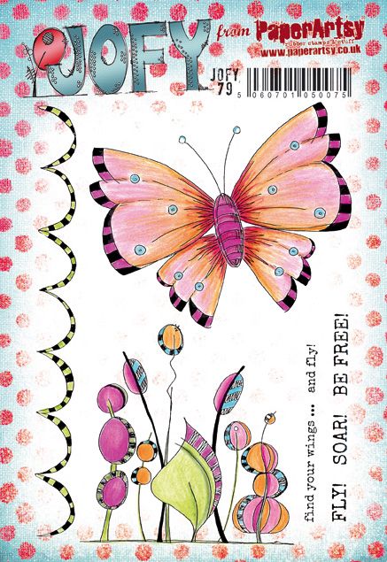 PaperArtsy - JOFY 79 - Rubber Cling Mounted Stamp Set