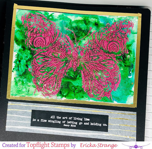 AALL & Create - Stencil - A5 - #98 - Flutterby