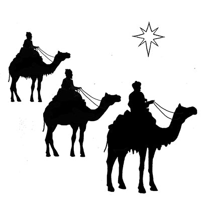 Lavinia - Three Kings and a Star - Clear Polymer Stamp